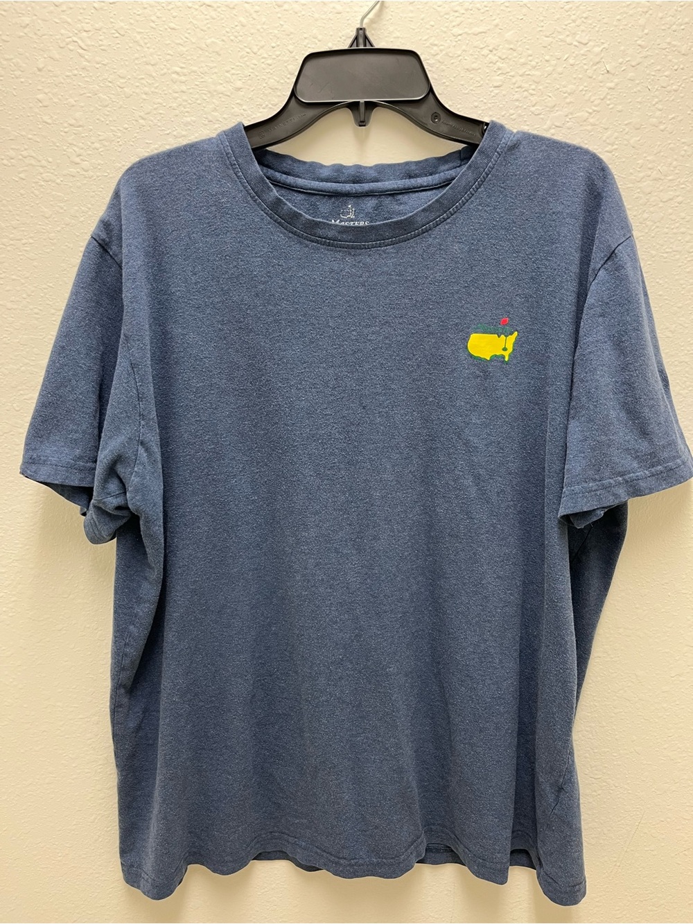 Masters 2022 Golf T-Shirt Blue April 7th-10th Size L 100% Cotton